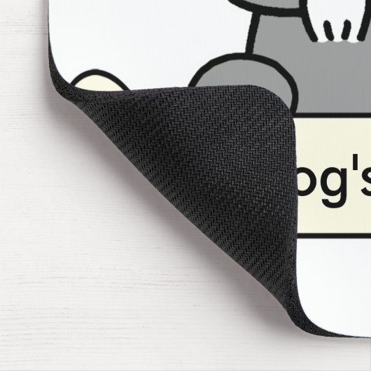 Personalisierter MiniaturSchnauzer Mousepad (Ecke)