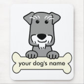 Personalisierter MiniaturSchnauzer Mousepad (Vorne)