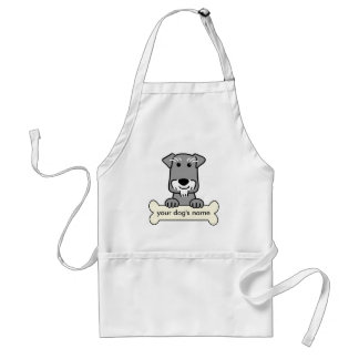 Personalisierter MiniaturSchnauzer Schürze