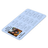 Personalisierter Minikalender | Foto Magnet (Linke Seite)