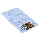 Personalisierter Minikalender | Foto Magnet (Rechte Seite)