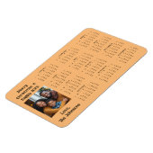 Personalisierter Minikalender | Foto Magnet (Linke Seite)
