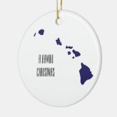 Personalisierter Minimal Hawaii Weihnachtsschmuck (Links)