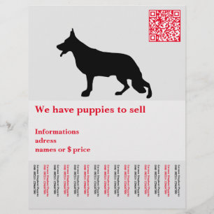 Personalisierter Minimaler Schäferhund Flyer