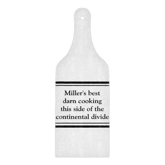 Personalisierter Minimalist Schneidebrett (Vorderseite)