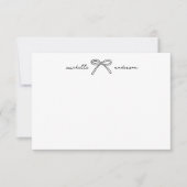 Personalisierter Minimalistischer Bogen Mitteilungskarte (Vorderseite)