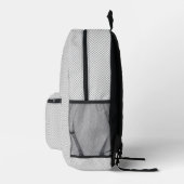 Personalisierter minimalistischer grauer Rucksack (Rechts)