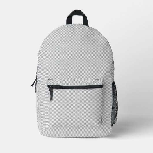 Personalisierter minimalistischer grauer Rucksack (Vorderseite)