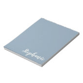 Personalisierter Minimalistischer Kalligraphiename Notizblock (Rotiert)