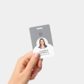 personalisierter Minimalistischer Mitarbeiter Ausweis (Handheld)