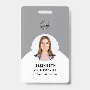 personalisierter Minimalistischer Mitarbeiter Ausweis