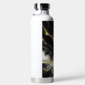 Personalisierter minimalistischer moderner schwarz trinkflasche (Rechts)