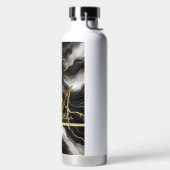 Personalisierter minimalistischer moderner schwarz trinkflasche (links)
