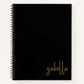 Personalisierter Minimalistischer Name des Skriptn Notizblock (Vorderseite)