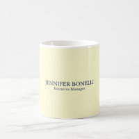 Personalisierter minimalistischer Name in Cremefar