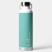 Personalisierter Minimalistischer Name Trinkflasche (Vorderseite)