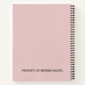 Personalisierter Minimalistischer Schlag Christlic Notizblock (Rückseite)