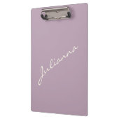 Personalisierter Minimalistischer Skriptname Laven Klemmbrett (Links)