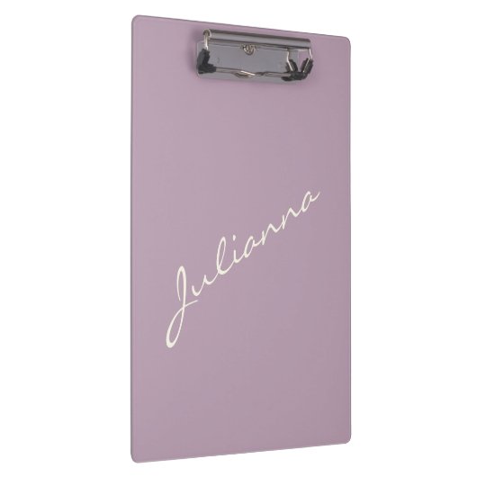 Personalisierter Minimalistischer Skriptname Laven Klemmbrett (Rechts)