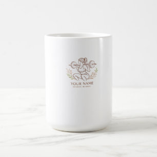 Personalisierter minimalistischer Tassenentwurf mi Kaffeetasse