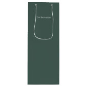 Personalisierter Minimalistischer Urlaub mit feste Geschenktüte Für Weinflaschen (Vorderseite)