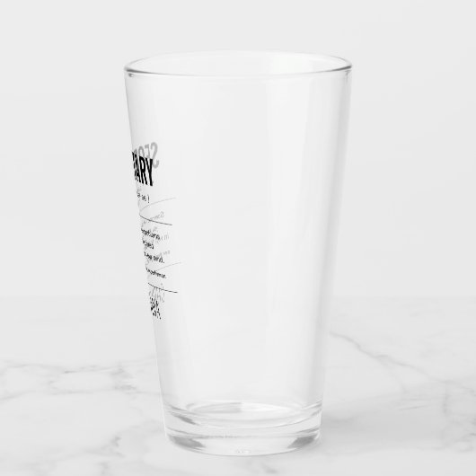 Personalisierter Minister Funny Glas (Links)