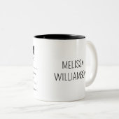 Personalisierter Minister Funny Zweifarbige Tasse (VorderseiteRechts)