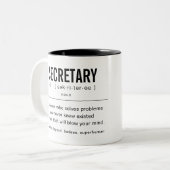 Personalisierter Minister Funny Zweifarbige Tasse (Vorderseite Links)