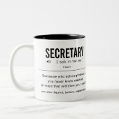 Personalisierter Minister Funny Zweifarbige Tasse (Links)