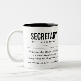 Personalisierter Minister Funny Zweifarbige Tasse