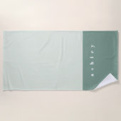 Personalisierter Minusfarbblock Strandtuch (Vorderseite)