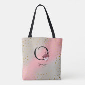 Personalisierter Mit Monogramm, benutzerdefinierte Tasche (Rückseite)