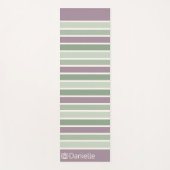 Personalisierter, Mit Monogramm gestrichener grüne Yogamatte (Vorderseite)