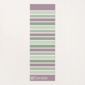 Personalisierter, Mit Monogramm gestrichener grüne Yogamatte (Rückseite)