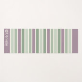 Personalisierter, Mit Monogramm gestrichener grüne Yogamatte (Vorderseite (Horizontal))