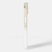 Personalisierter Mit Monogramm Goldmarmor-Glitzer Case-Mate iPhone Hülle (Rückseite / Rechts)