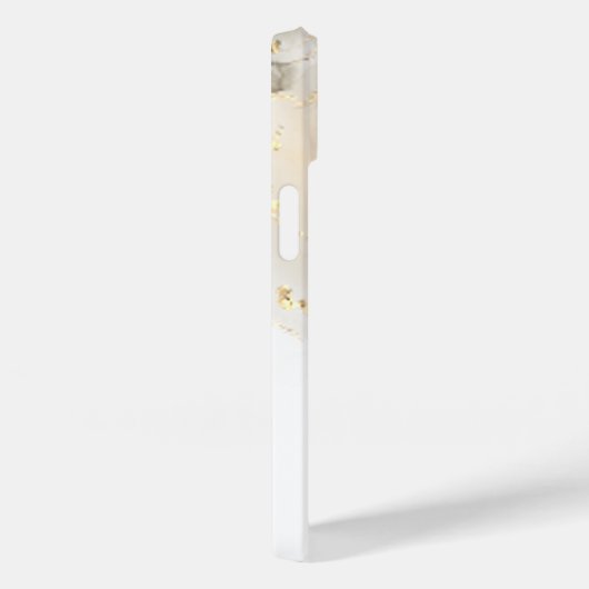 Personalisierter Mit Monogramm Goldmarmor-Glitzer Case-Mate iPhone Hülle (Rückseite / Rechts)