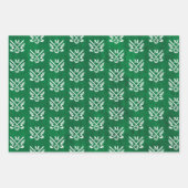 Personalisierter Mit Monogramm Golf Geschenkpapier Set (Vorderseite)