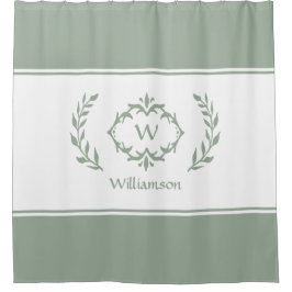 Personalisierter Mit Monogramm Name Anfangsbuchsta Duschvorhang