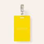 Personalisierter Mitarbeiter | Foto für Gelbe Logo Ausweis (Rückseite mit Klammer)