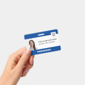 Personalisierter Mitarbeiter | Strichcode für Foto Ausweis (Handheld)