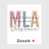 Personalisierter MLA Medical Laborant Aufkleber (Blatt)