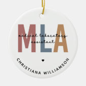 Personalisierter MLA Medical Laborant Keramik Ornament (Vorne)