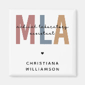 Personalisierter MLA Medical Laborant Magnet (Vorne)