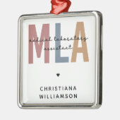 Personalisierter MLA Medical Laborant Ornament Aus Metall (Links)