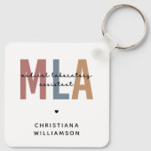 Personalisierter MLA Medical Laborant Schlüsselanhänger (Rückseite)