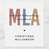 Personalisierter MLA Medical Laborant Weinetikett (Einzelnes Label)