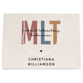 Personalisierter MLT Medizinischer Labortechniker Große Geschenktüte (Vorderseite)