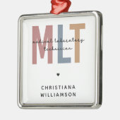 Personalisierter MLT Medizinischer Labortechniker Ornament Aus Metall (Links)