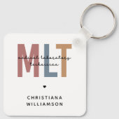 Personalisierter MLT Medizinischer Labortechniker Schlüsselanhänger (Rückseite)